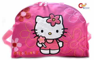  Kitty Diaper  on Sanrio Hello Kitty Diaper Duffle Bag  Pink Large Flowers At Cutesense