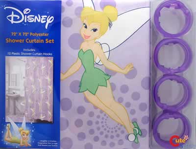 Disney TinkerBell Shower Curtain Set