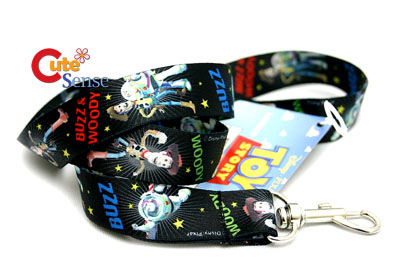 Disney Toy Story Woody & Buzz Lightyear Key  Chain / Lanyard