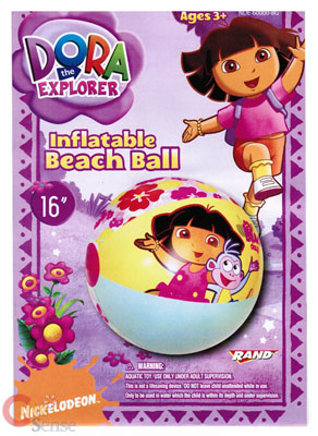 Dora The Explorer Dora & Boots 16" Inflatable Beach Ball