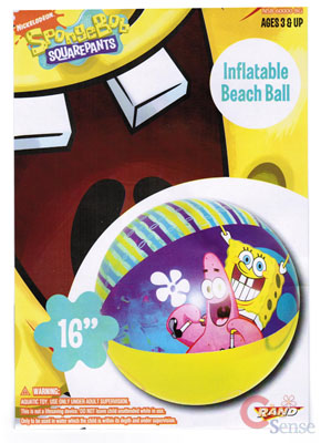 Nick Jr. Spongebob-Patrick   16" Inflatable Beach Ball