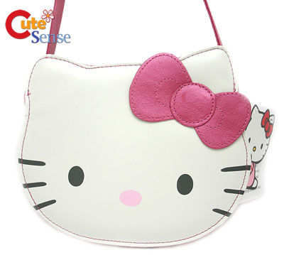 Purse  Kitty on Sanrio Hello Kitty Face Purse Hand Bag  Faux Leather At Cutesense Com