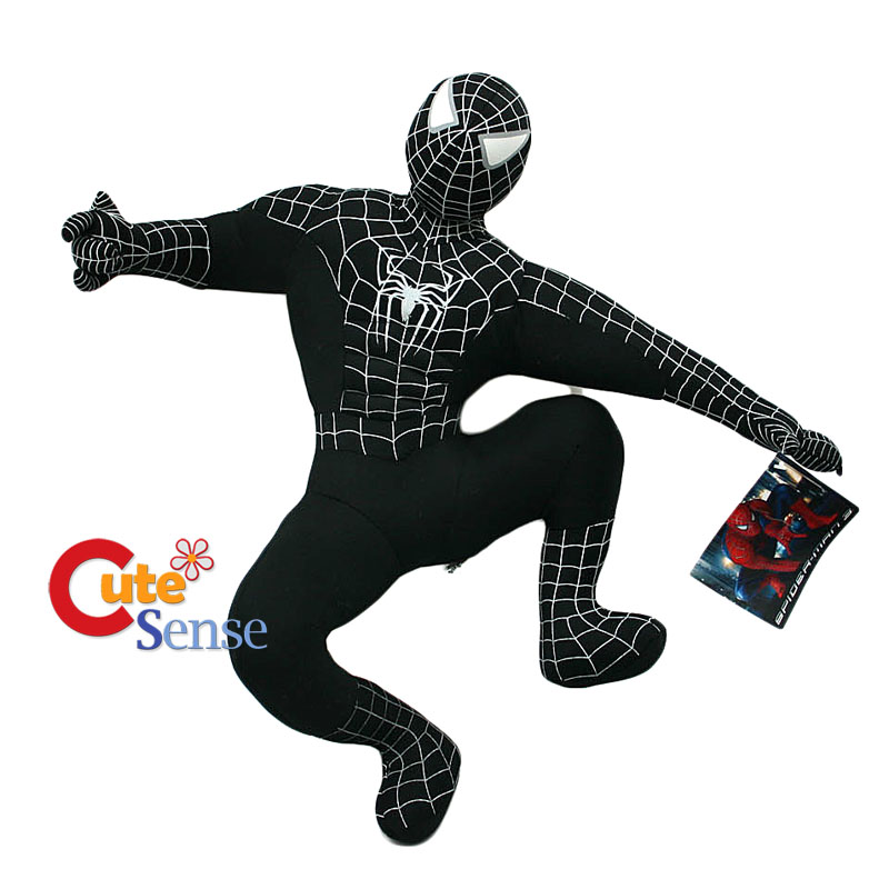 black suit spiderman plush