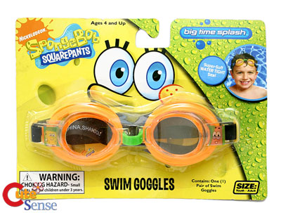 Nick Jr. SpongeBob  Swim Goggles w/ Patrick