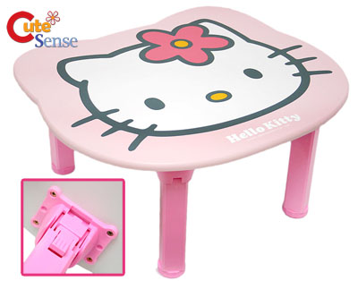 Sanrio Hello Kitty Folded Wooden Table - Pink Face