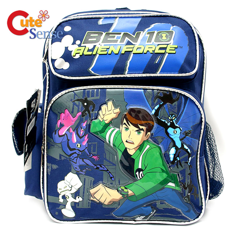 Ben 10 Alien Force School Backpack-12" S/M Bag -Blue