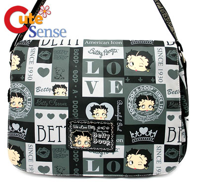 Waterproof Messenger  on Betty Boop Cartoon Waterproof Messenger Bag At Cutesense Com