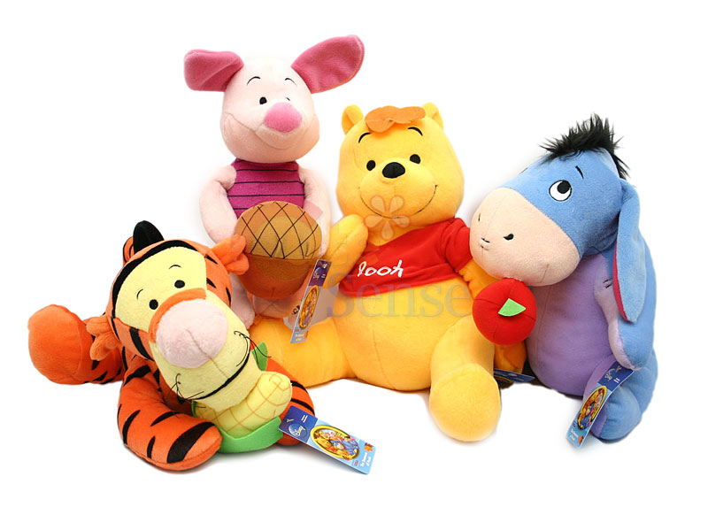 pooh plush set