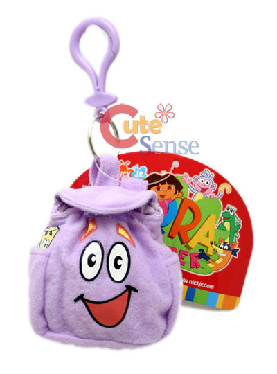 Dora The Explorer  Mr Backpcak Key Chain, Coin Bag : 3in