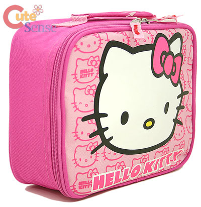 Pink  Kitty  on Hello Kitty Lunch Bag Box  Pink Face At Cutesense Com