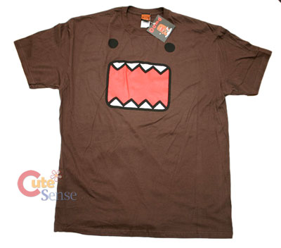 Domo Kun  T-Shirts -Classic  Face : Large