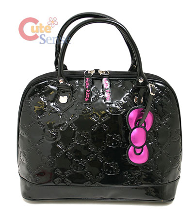  Kitty Black Bags on Sanrio Hello Kitty Embossed Hand Bag  Original Black  L   Ebay