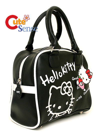  Kitty Black  on Sanrio Hello Kitty Hand Bag  Satchel  Black Licensed   Ebay