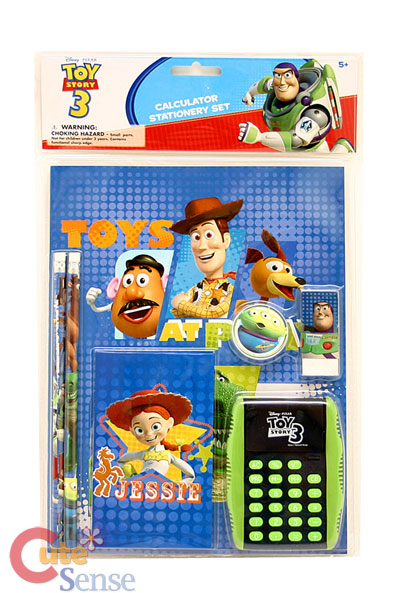 Disney Toy Story 7PC Calculator Stationery Set