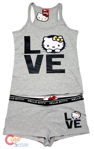  Kitty Pyjamas on Sanrio Hello Kitty Love Tank Top  Sleepwear Pj Hello Kitty Apparel