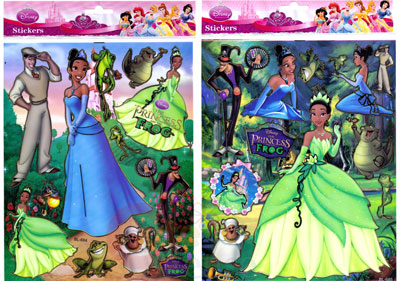 Disney Princess Tiana and the Frog Removable Stickers Set