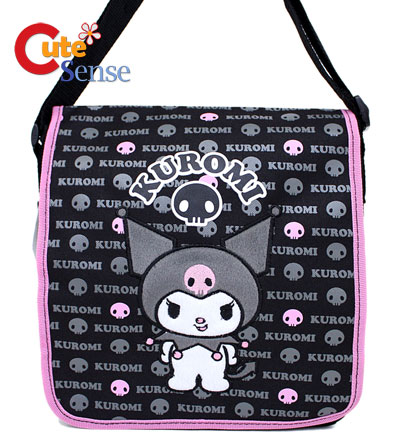 Sanrio Kuromi Flip Open School Lunch Bag Mini Messenger Bag At Cutesense Com