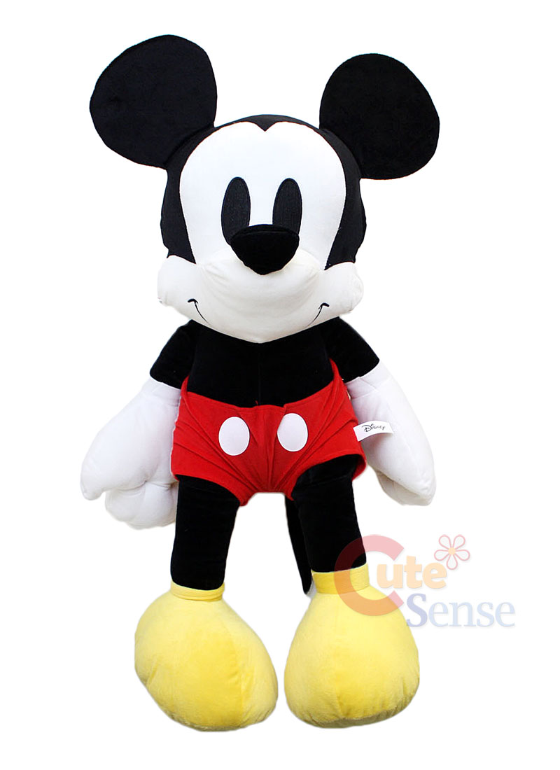 Disney Mickey Mouse Plush Figure Doll Jumbo Soft Stuffed Toy Giant Size 37 Ebay