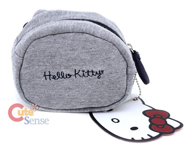  Kitty Hobo  on Sanrio Hello Kitty Gray Fleece Coin Bag Wallet  Loungefly At Cutesense