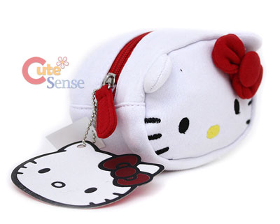  Kitty Hobo  on Sanrio Hello Kitty White Fleece Coin Bag Wallet  Loungefly At