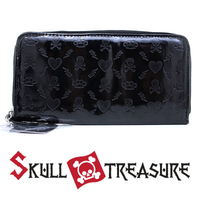 Loungefly Black Shiny Embossed Wallet