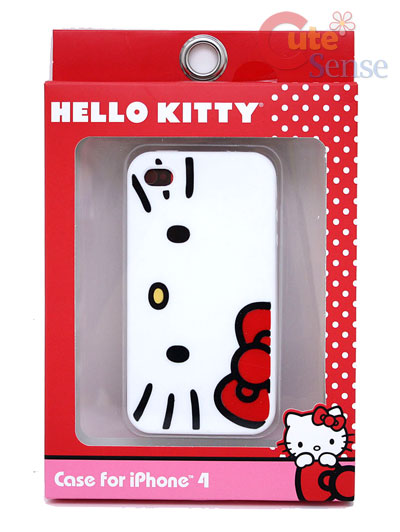 Sanrio Hello Kitty Silicone 4 4S  i Phone Case :Classic Face