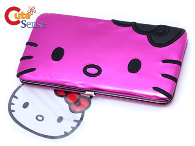  Kitty Pink Wallet on Hello Kitty Black Pink Hinge Wallet  Flat Wallet Loungefly