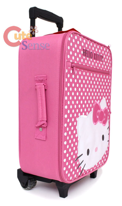 Luggage Suit on Sanrio Hello Kitty Suit Case   Luggage  Travel Rolling Bag  Pink Dots