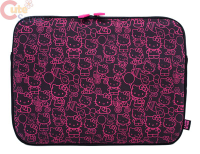  Kitty Laptop  on Hello Kitty Macbook Case Form Laptop Bag Comic Pink   Ebay