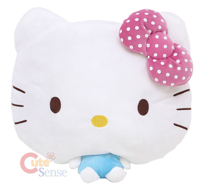 hello kitty head pillow