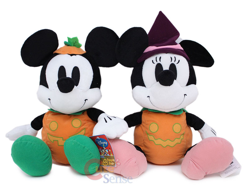 mickey minnie halloween plush