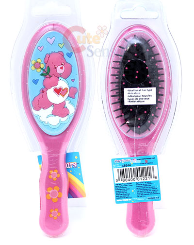 Care Bears Love a lot Bear Hair Brush/Hair Accessory-Pink