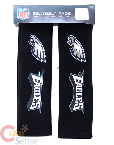 NFL Philadelphia Eagles Seat Belt Cover Set