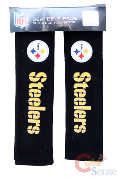 NFL Pittsburgh Steelers Seat Belt Cover Set