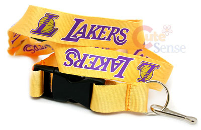 Los Angeles Lakers Lanyard NBA  Key Chain - Yellow