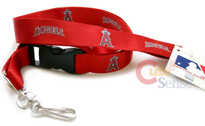 Anaheim Angels Lanyard MLB Key Chain-Red