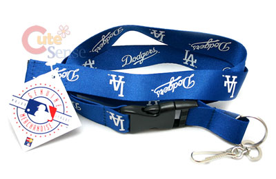 LA - Dodgers Lanyard MLB Key Chain - Yellow