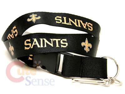 New Orleans Saints  Lanyard NFL Key Chain -Black