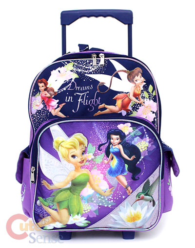 Tinkerbell Suitcase on Disney Tinkerbell Fairies School Roller Bag Rolling Backpack 1 Jpg