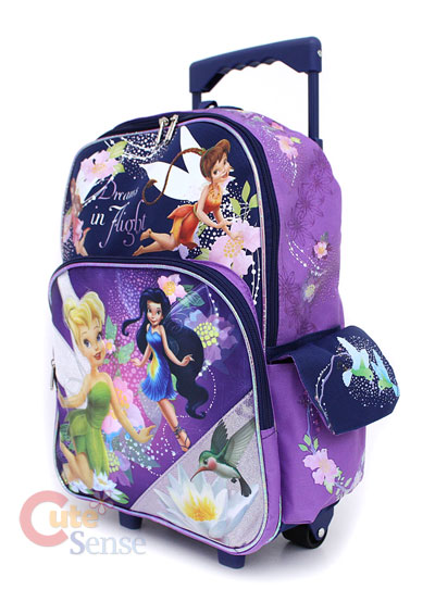 Tinkerbell Suitcase on Disney Tinkerbell Fairies School Roller Bag Rolling Backpack 2 Jpg