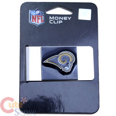 NFL St. Louis Rams Stainless Steel Money Clip