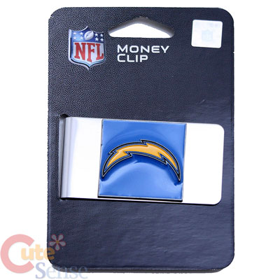 NFL San Diego Chargers Stainless Steel Money Clip