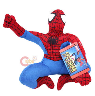 Spider Man Action Plush Doll -8in