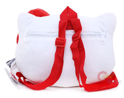  Kitty Plush  on Hello Kitty Face Plush Backpack Red Bow Bag  13in At Cutesense Com