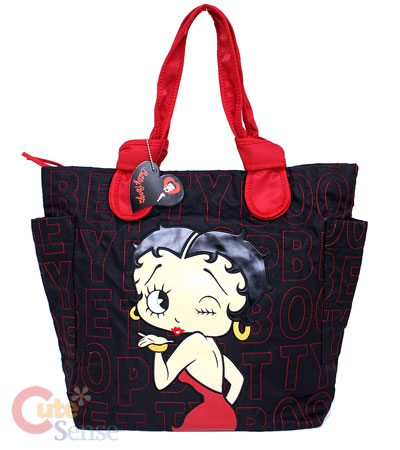 Stylish Tote Bags  School on Betty Boop Diaper Tote Bag Quilted Shoulder Bag Red   Ebay