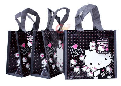 Gift Bags  Parties on Hello Kitty Party Gift Bag Set For 3  Small At Cutesense Com