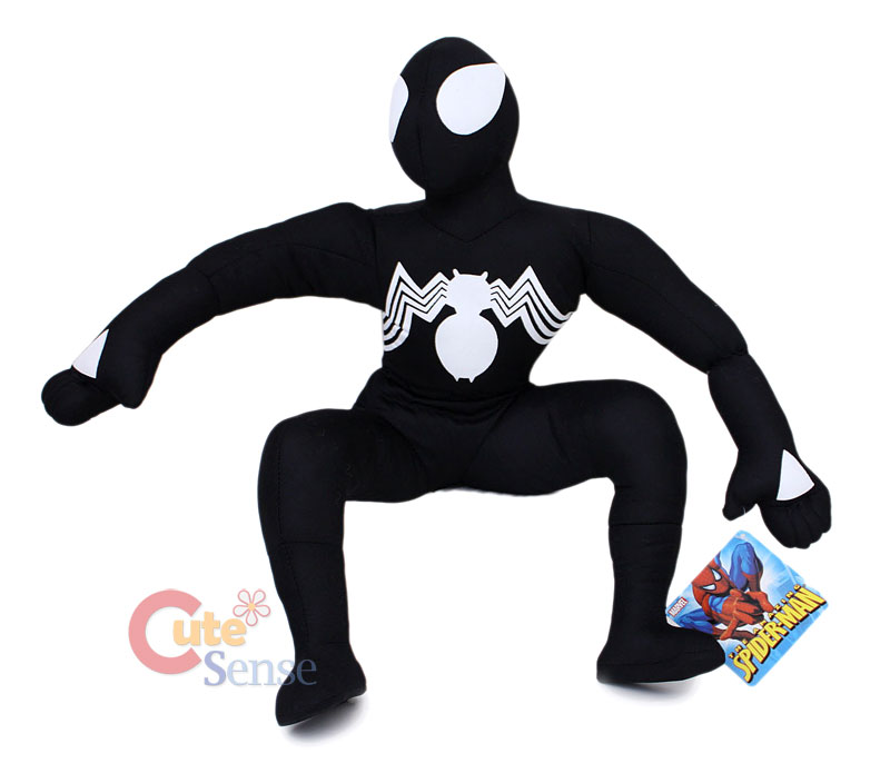 black suit spiderman plush