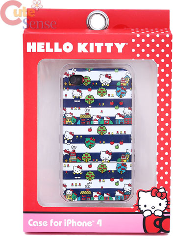 Sanrio Hello Kitty Apple i Phone 4G Case -Hard Case : Neighborhood