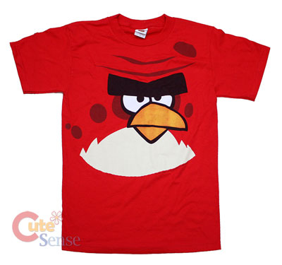 Angry Birds  Red Birds Men's T-Shirt  Big Brother : Size- S