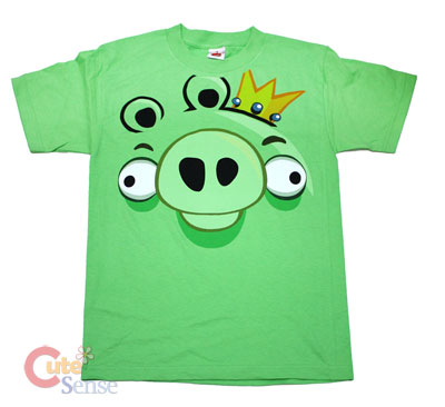 Angry Birds Pig Face Men's T-Shirt , Game T-Shirts: M